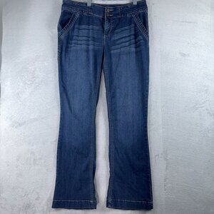 C Est. 1946 Denim Jeans Boot Cut Leg Slash Pockets High Rise Womens Blue Size 10